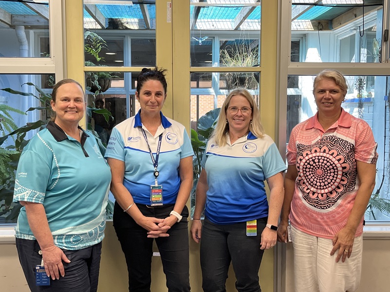 Four nurses from the frail aged care service in Bowen.