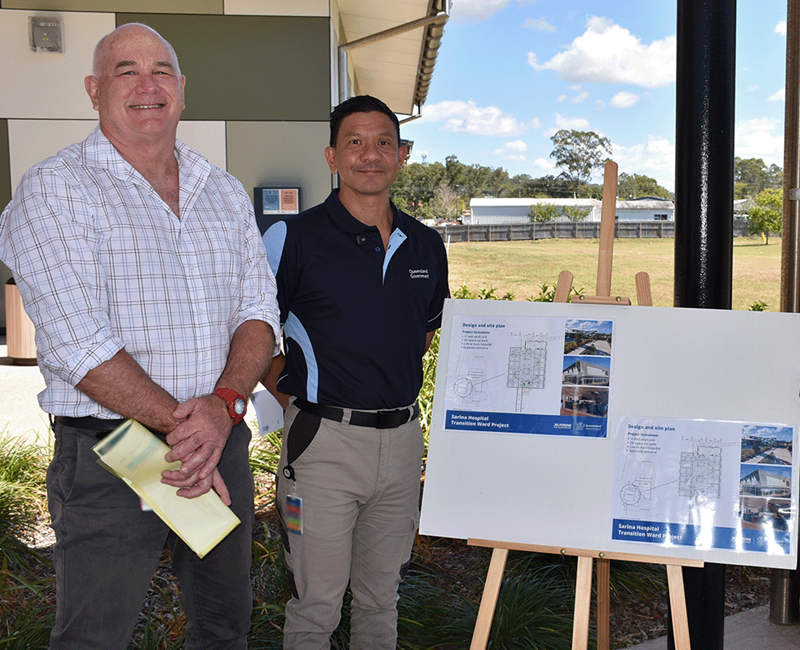 Photo of Mackay HHS staff at the Sarina Hospital transition ward announcement