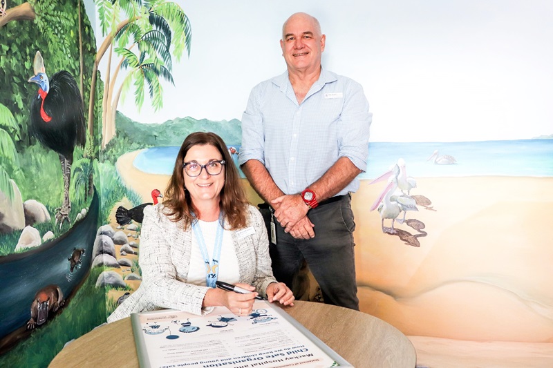The Board Chair and Chief Executive sign a Statement of Commitment to Child Safety