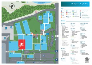 Mackay Base Hospital Map