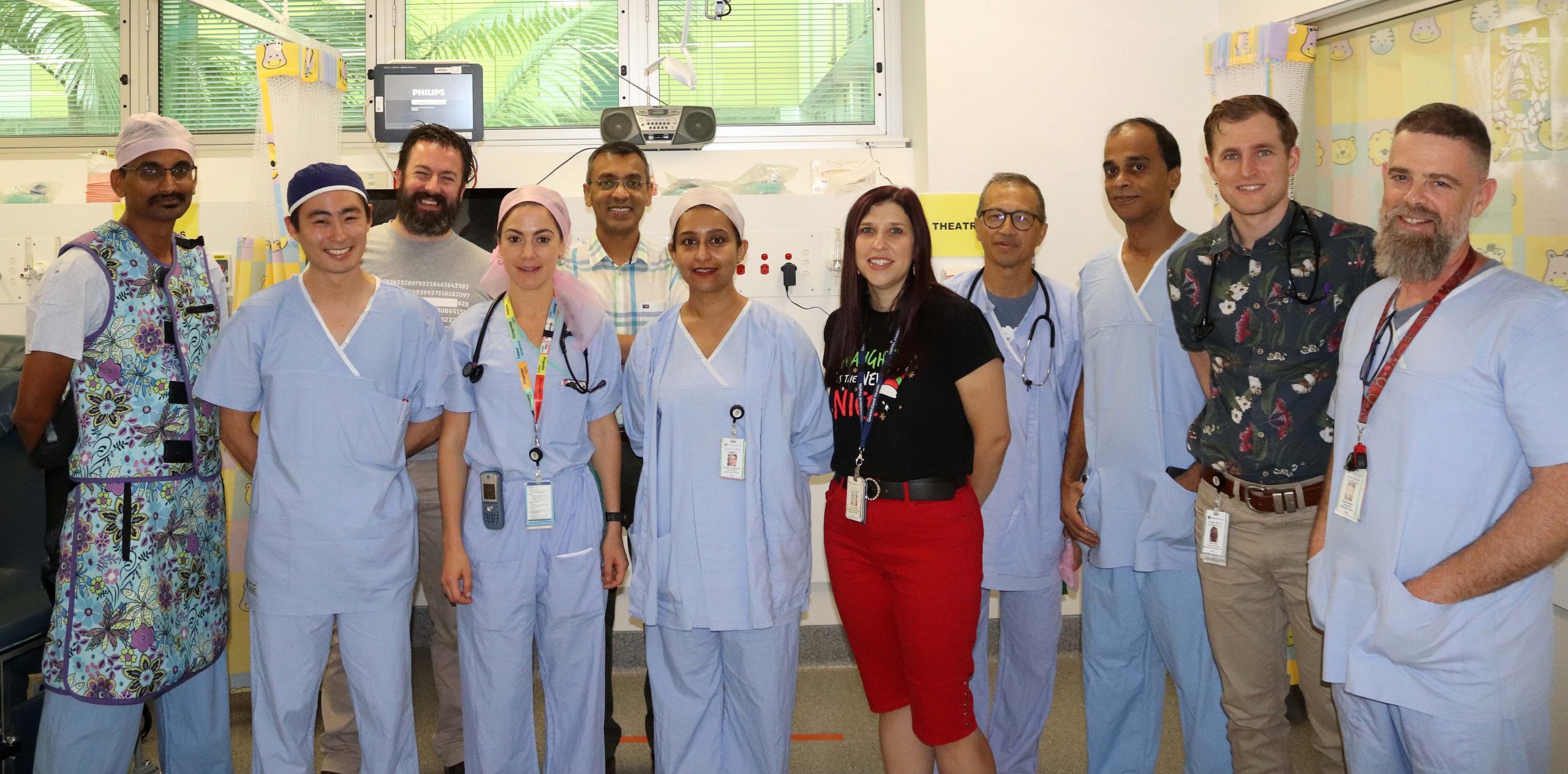 The anaesthetics team at Mackay Base Hospital.